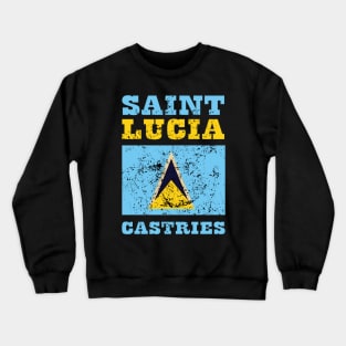 Flag of Saint Lucia Crewneck Sweatshirt